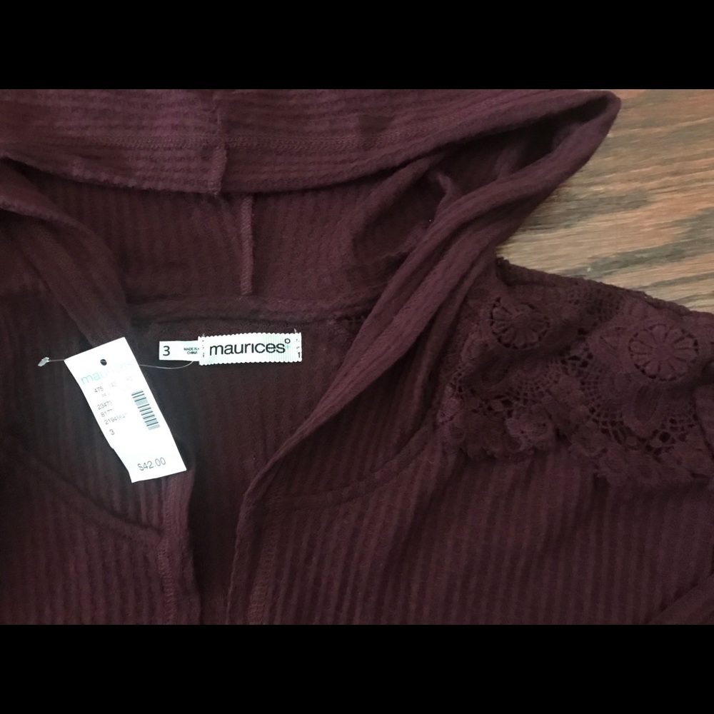Hooded cardigan